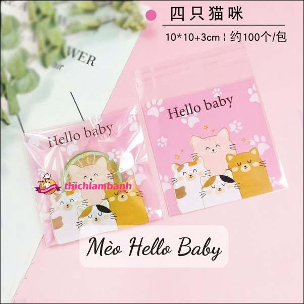 Túi dán 10cm nhiều mẫu