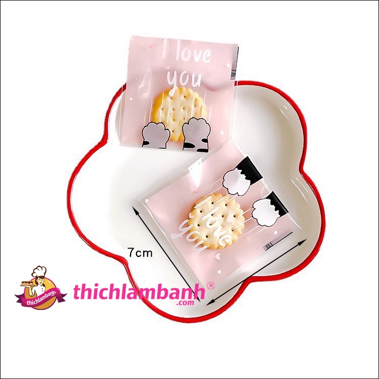 Túi dán mẫu Tay Mèo 100c