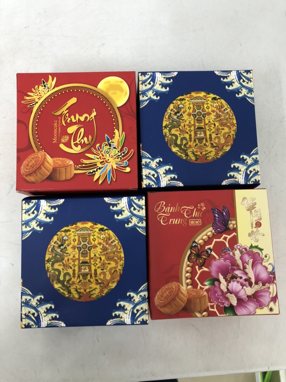 SET 4 HỘP CON TRUNG THU 1 BÁNH <= 250G