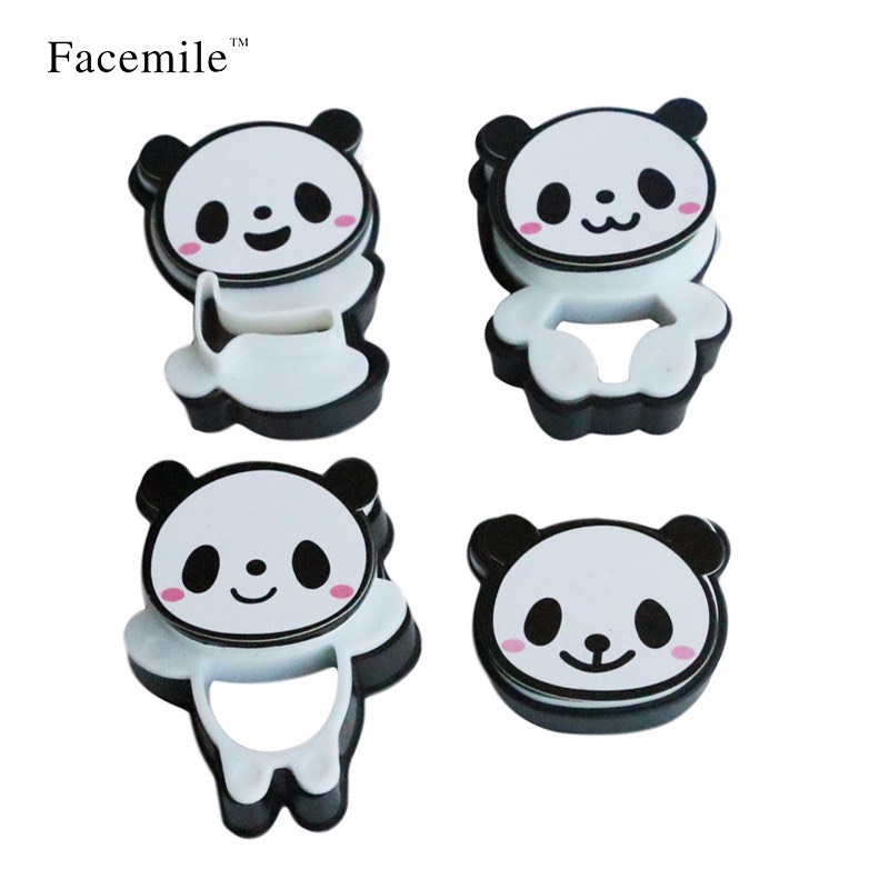 Bộ nhấn bánh quy nhựa gấu panda