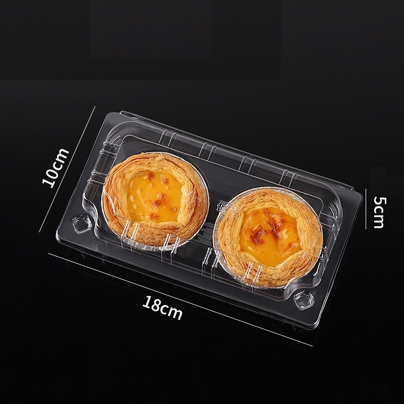 10 Hộp Nhựa Đựng Bánh Tart Trứng FJ310 - 2 bánh