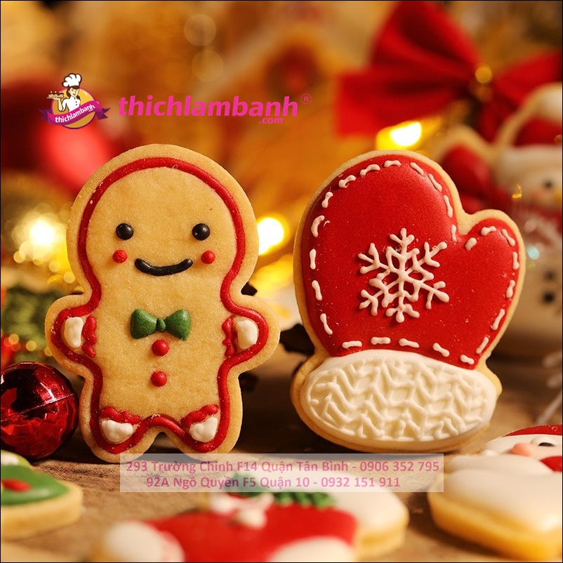 Bộ 8 nhấn bánh quy Giáng sinh Cây thông / Cookie cutters B114
