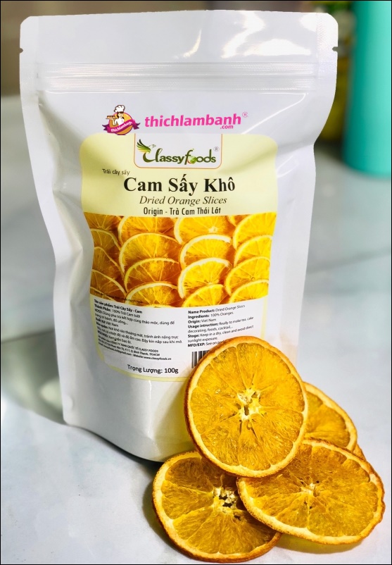 Cam lát sấy khô classyfood 100g