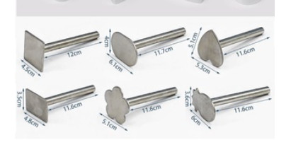 Cây nhấn bánh dứa inox các mẫu