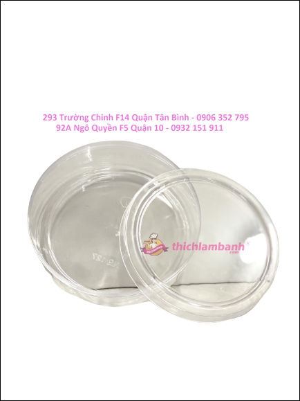 Hộp Mica Tròn No.127 đựng mứt, bánh, hạt..