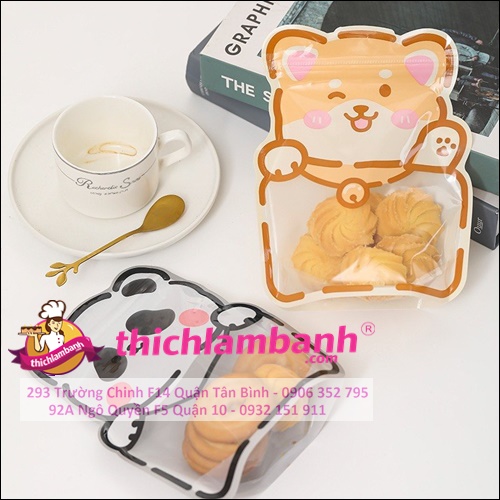Set 4 Túi zip mẫu 4 thú cưng