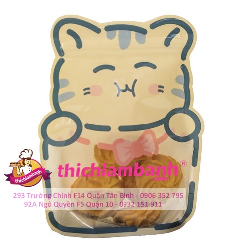 Set 4 Túi zip mẫu 4 thú cưng