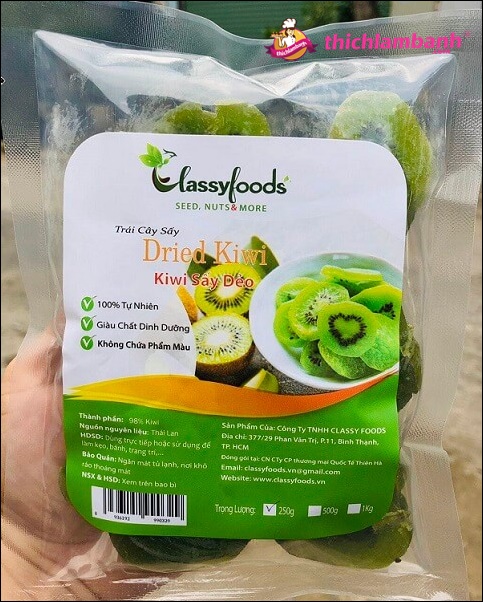 Trái Kiwi sấy dẻo classyfood