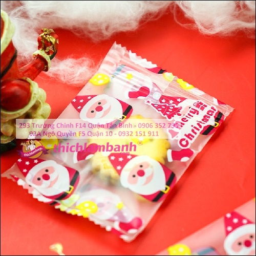 Túi hàn miệng Giáng sinh 7x9.5cm 50c