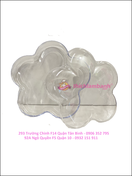Hộp Mica Hoa Mai HM 1901 Đựng Mứt, Bánh, Hạt..