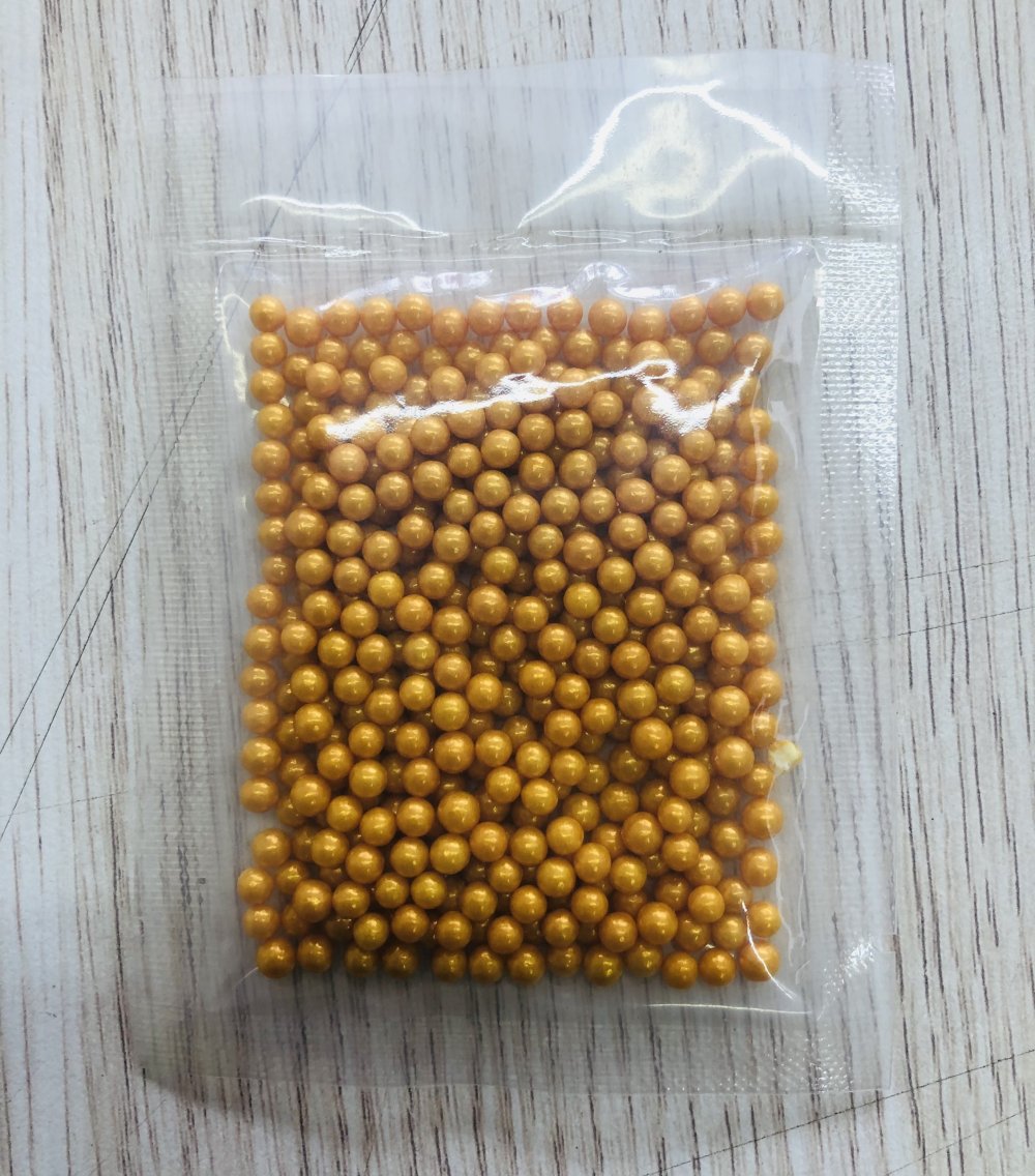 Kẹo nhũ bi vàng 2mm