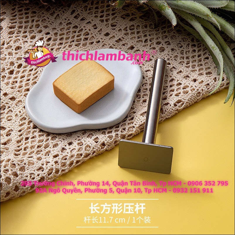 Cây Nhấn Bánh Dứa Hình Chữ Nhật