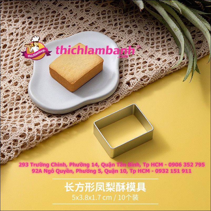 Cây Nhấn Bánh Dứa Hình Chữ Nhật