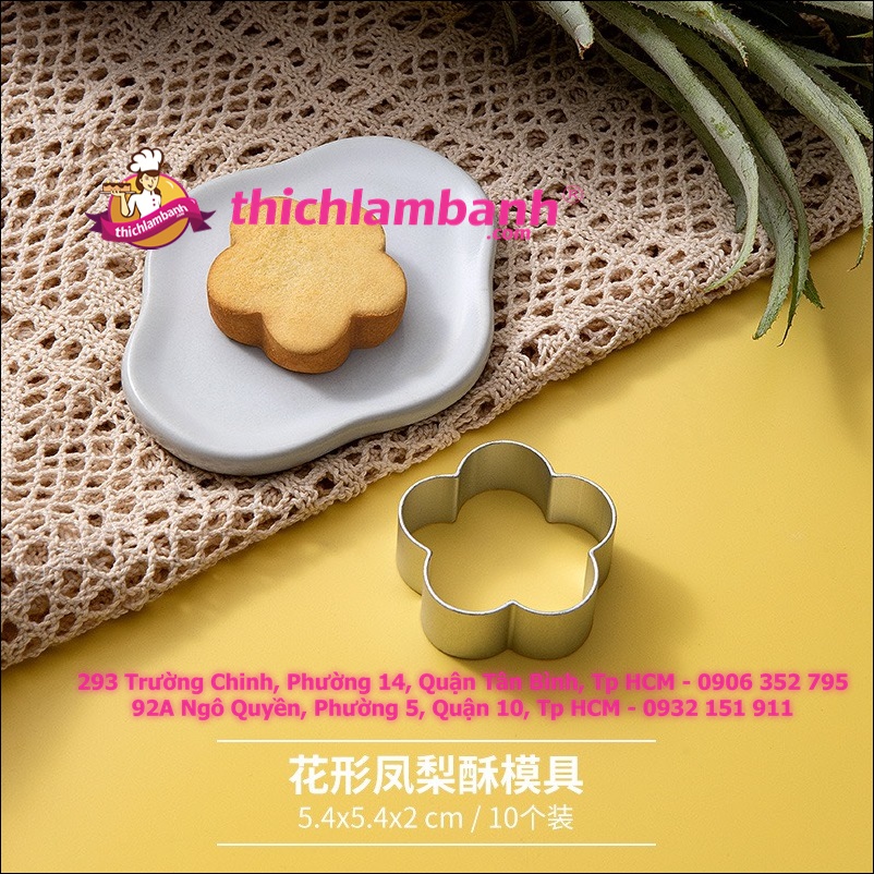 Cây Nhấn Bánh Dứa Hình Hoa