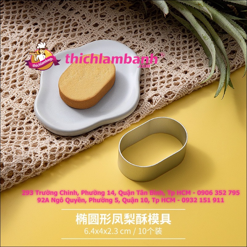 Cây Nhấn Bánh Dứa Hình Oval