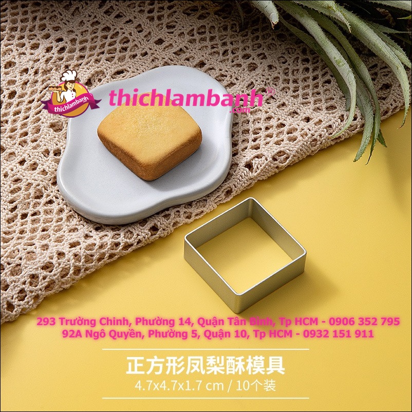 Cây Nhấn Bánh Dứa Hình Vuông