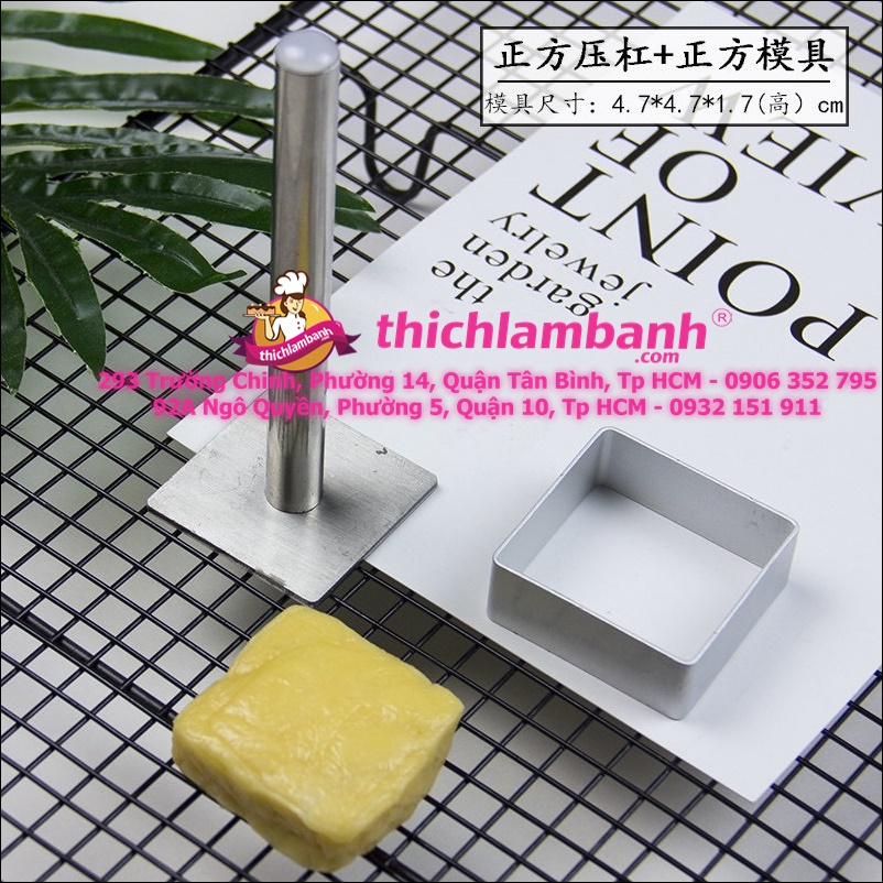 Cây Nhấn Bánh Dứa Hình Vuông