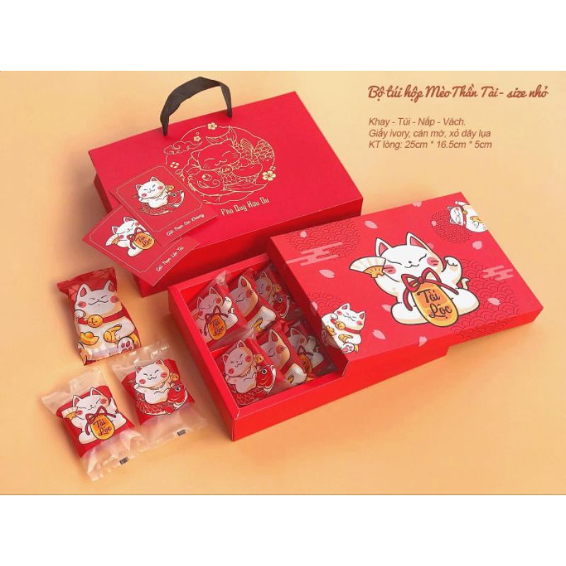 Hộp Tết Mèo Thần Tài Nhỏ