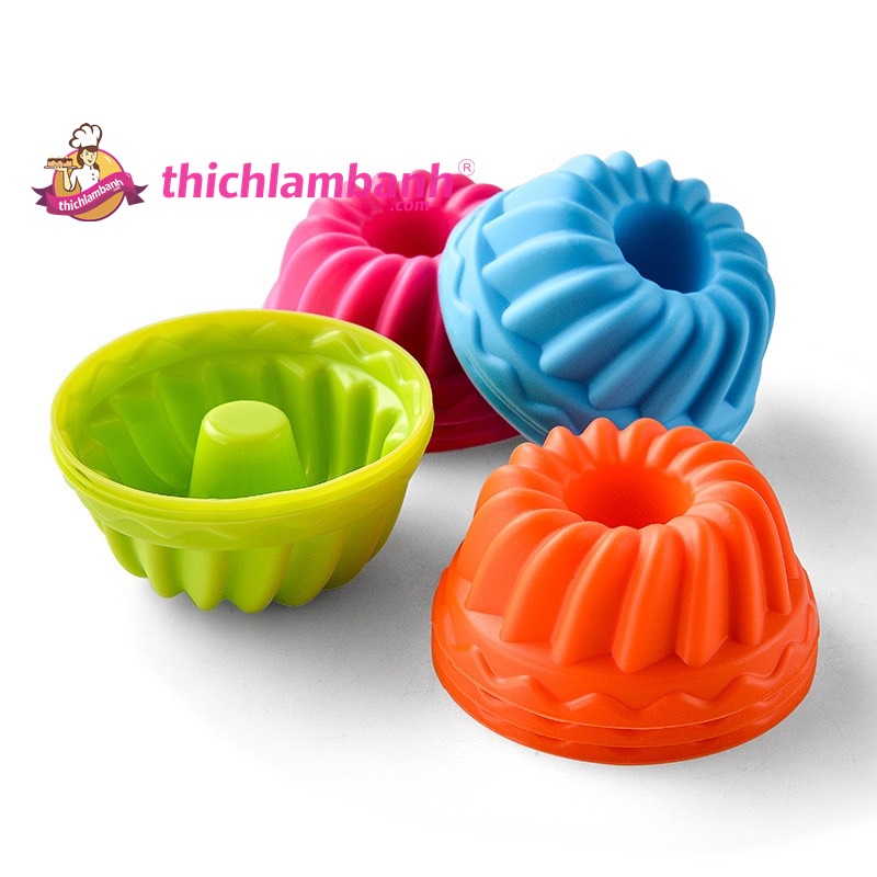 Khuôn silicon tròn có lõi giữa 7.5cm ( cái)