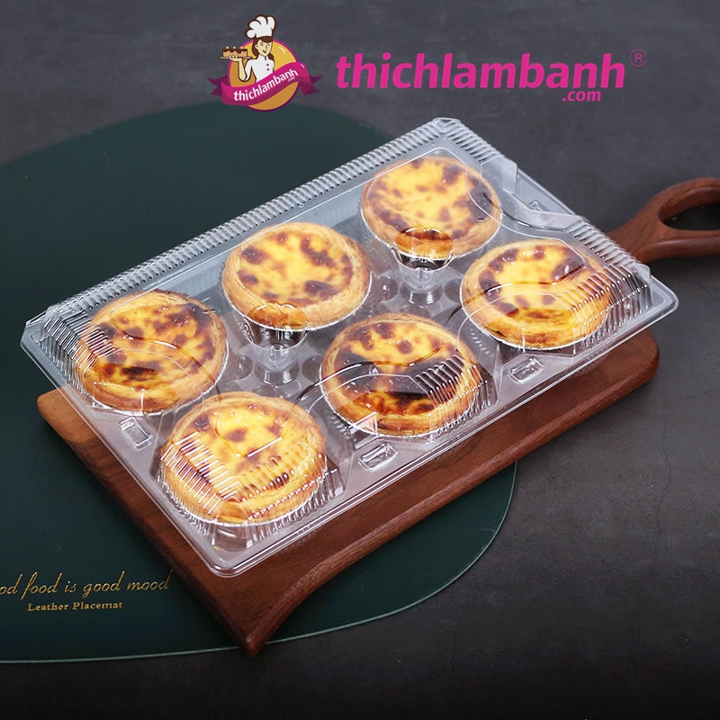 10 Hộp đựng tart trứng 6 cái bánh FJ-360