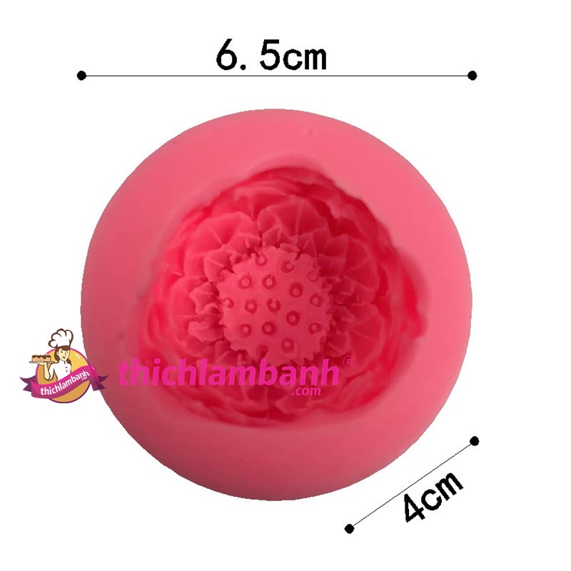 4D Silicon hoa sen tròn 6.5