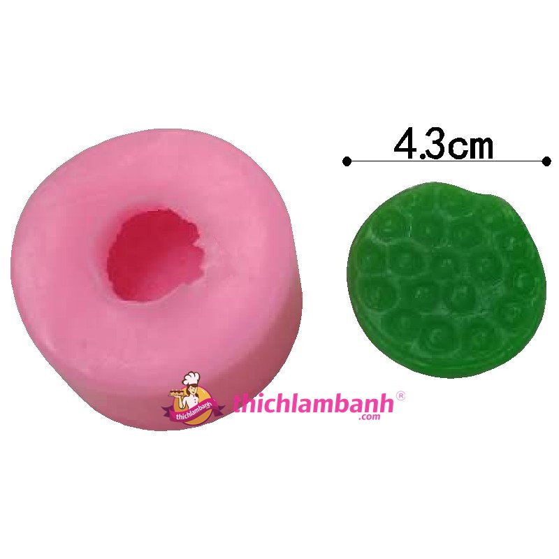 4D Silicon lá sen, gương sen, lá cuốn 1848