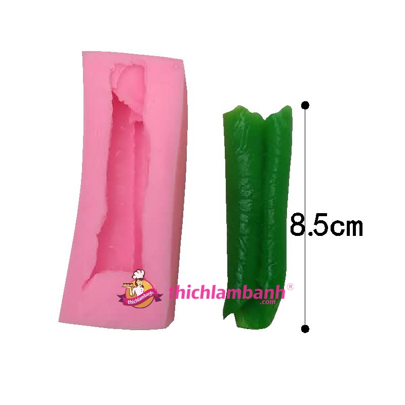 4D Silicon lá sen, gương sen, lá cuốn 1848