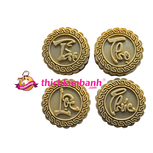 Khuôn lò xo 150g tròn 4 mặt PHÚC LỘC THỌ TÀI