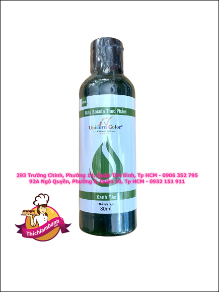 Xanh Táo Màu dầu pha socola Unicorn 80g
