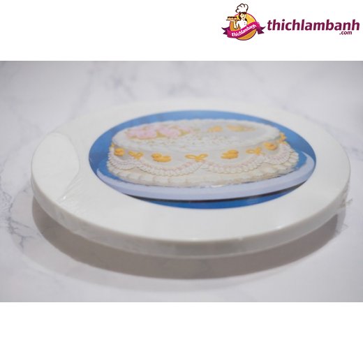 Bàn Xoay Nhựa Màu Trắng Chân Thấp