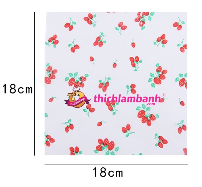Giấy lót hộp bã mía Bento 18x18cm