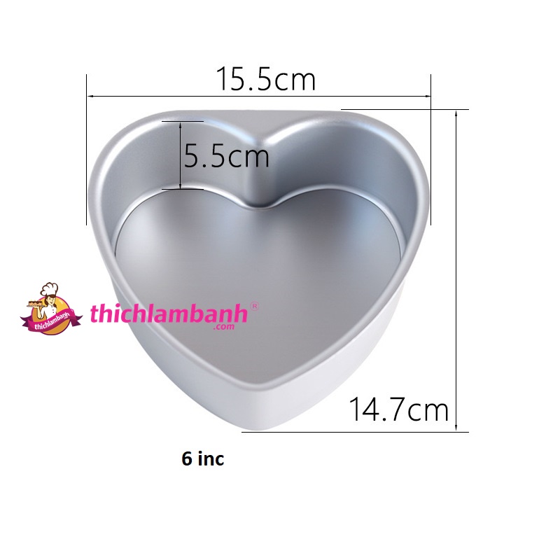 Khuôn tim đúc đáy liền nhiều kích thước