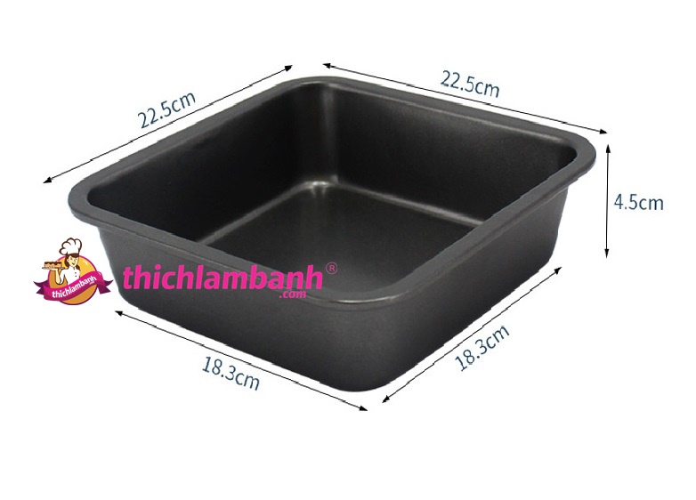 Khuôn vuông đúc AiMW chống dính 20cm