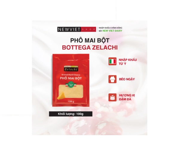 Phô Mai bột Bottega Zelachi 100g