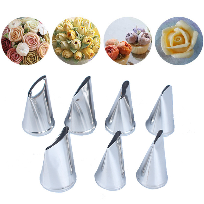 Bộ 7 đuôi bắt kem hoa hồng