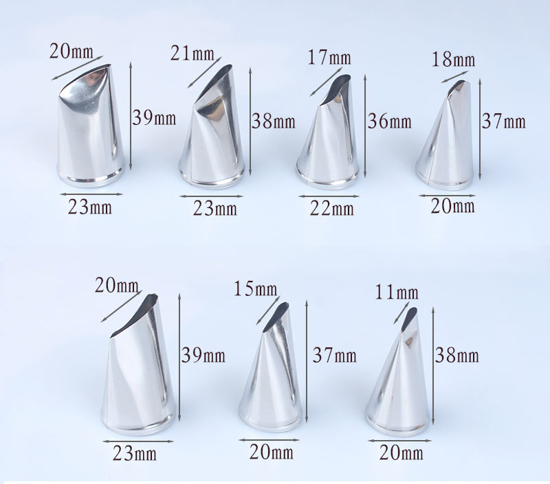Bộ 7 đuôi bắt kem hoa hồng