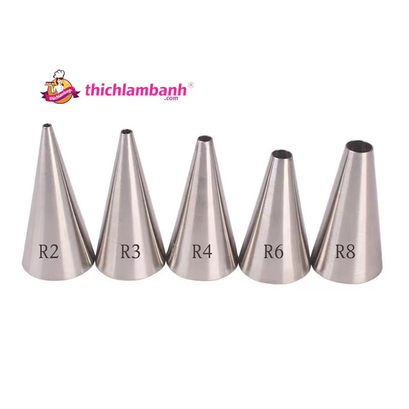 Đuôi đúc bắt kem tròn R2/3/4/6/8