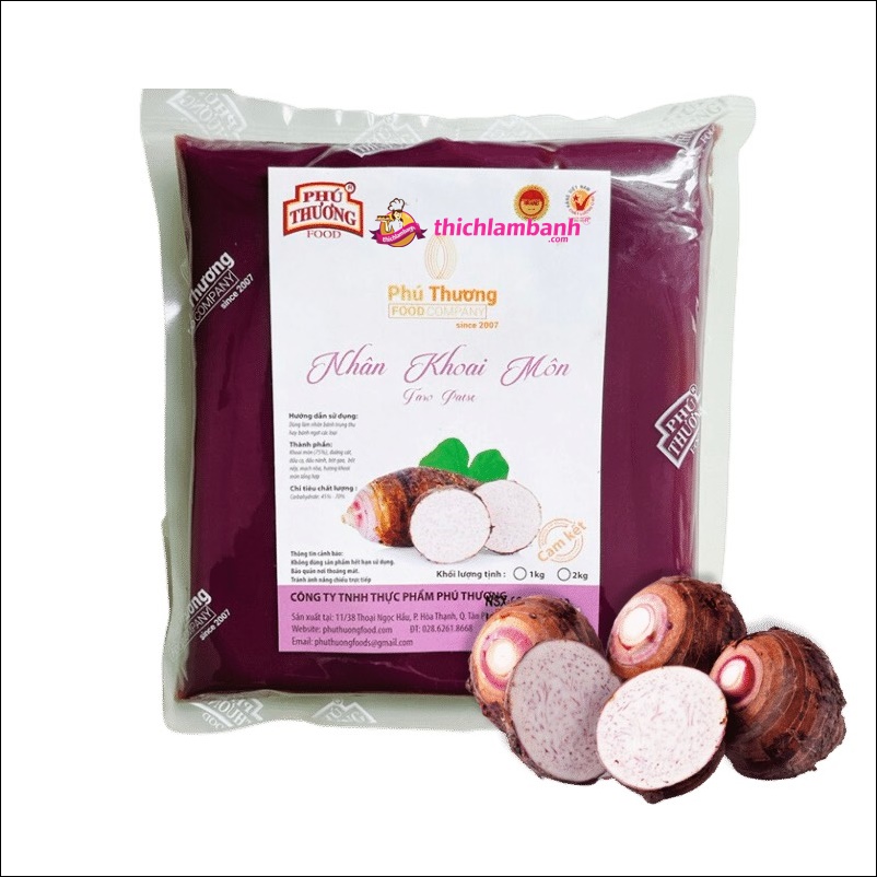 Khoai Môn - Nhân sên sẵn bánh trung thu Phú Thương 1KG