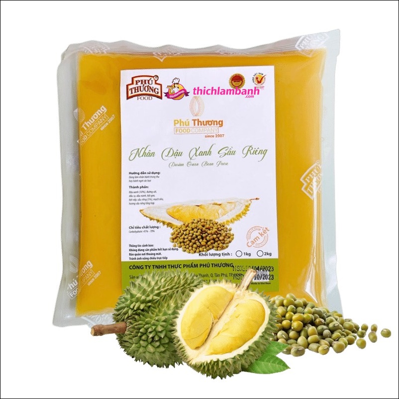 Sầu Riêng - Nhân sên sẵn bánh trung thu Phú Thương 1KG