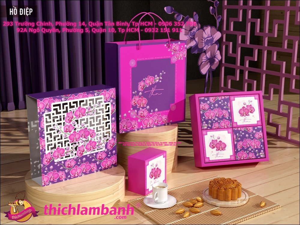 Hộp Trung Thu 4 Bánh Hồ Điệp (150gr – 250gr)