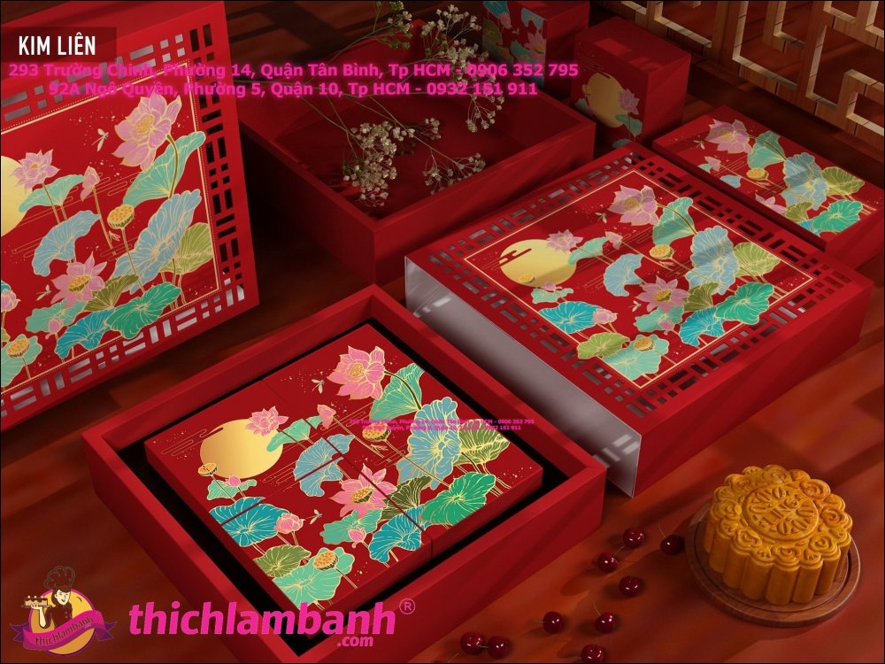 Hộp Trung Thu 4 Bánh Kim Liên (150gr – 250gr)