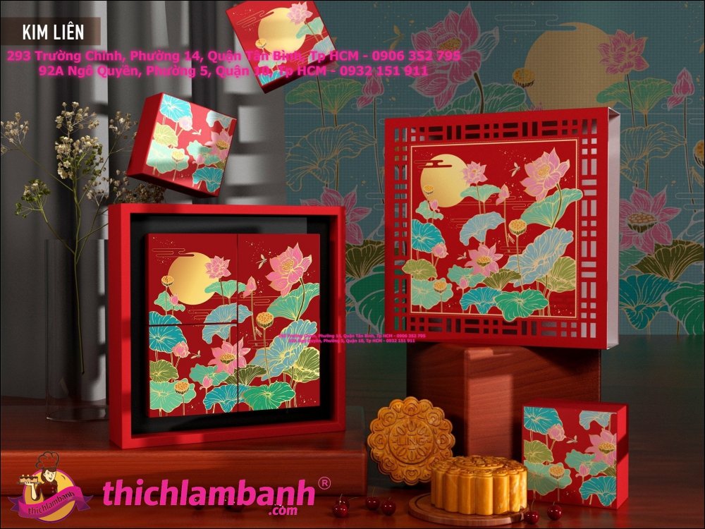 Hộp Trung Thu 4 Bánh Kim Liên (150gr – 250gr)