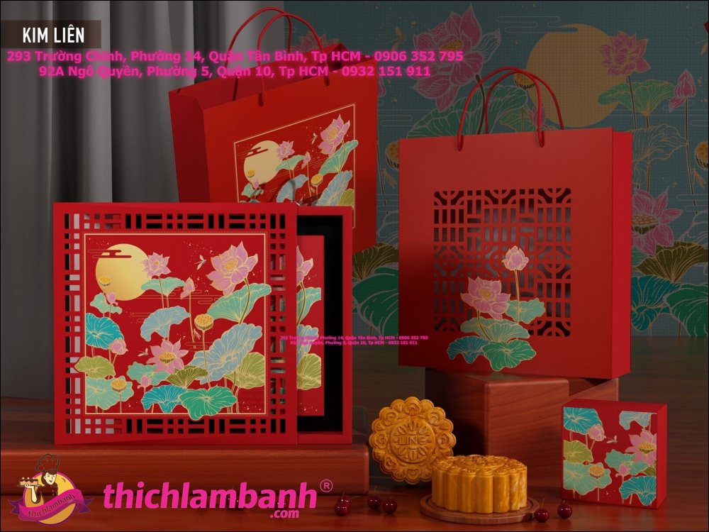 Hộp Trung Thu 4 Bánh Kim Liên (150gr – 250gr)