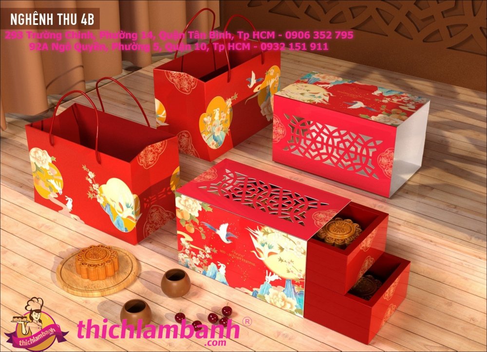 Hộp Trung Thu 4 Bánh Nghênh Thu (150gr – 250gr)
