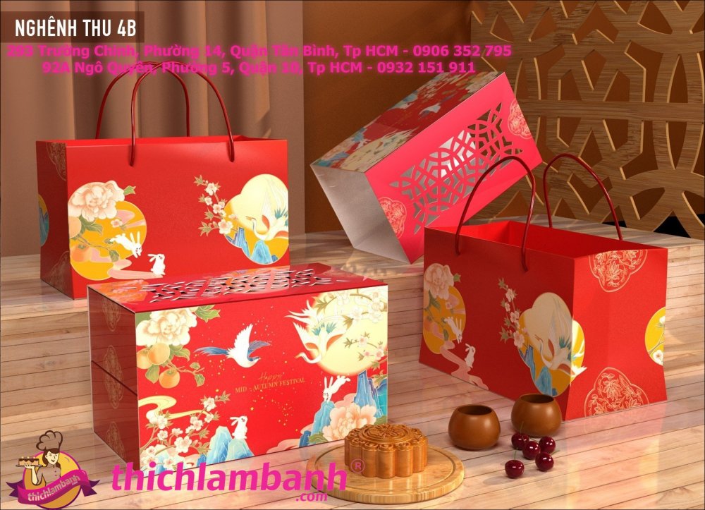 Hộp Trung Thu 4 Bánh Nghênh Thu (150gr – 250gr)