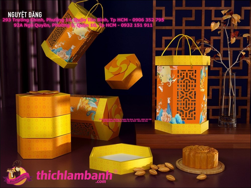 Hộp Trung Thu 4 Bánh Nguyệt Đăng (150gr – 250gr)