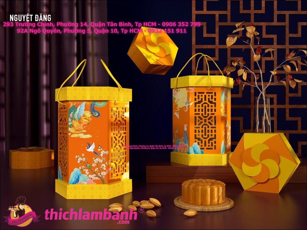 Hộp Trung Thu 4 Bánh Nguyệt Đăng (150gr – 250gr)