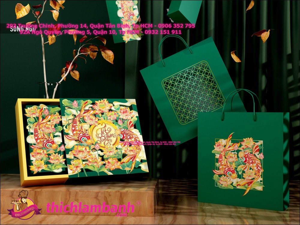 Hộp Trung Thu 4 Bánh Song Ngư (150gr – 250gr)