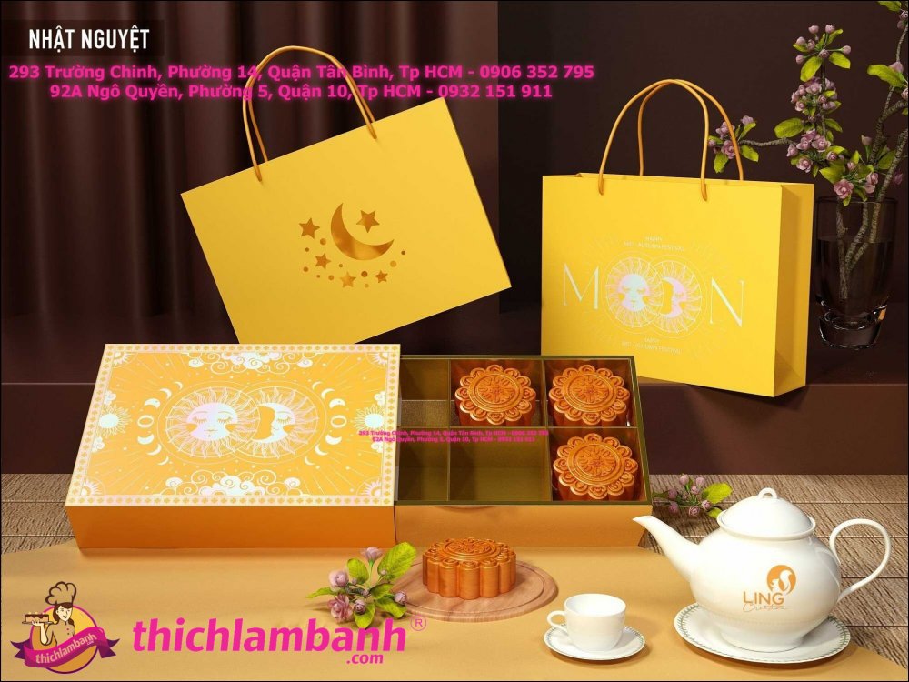 Hộp Trung Thu 6 Bánh Nhật Nguyệt (50gr – 100gr)
