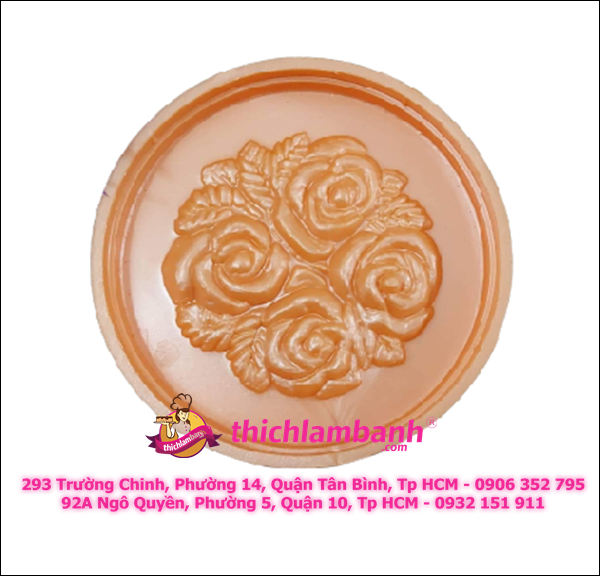 Khuôn Bánh Trung Thu Nướng-Dẻo Hoa Hồng Ngọc Lan